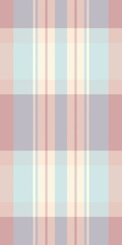 Present textile check texture, gentleman fabric seamless plaid. Scrapbooking background tartan pattern in light and papaya whip colors. vector