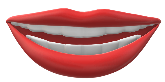 beautiful lips 3d smile transparent background png