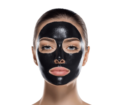 Facial mask application for skin rejuvenation and relaxation png