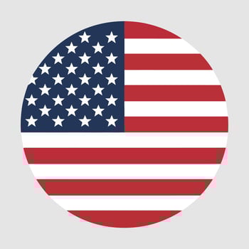 American flag stars stripes circular emblem patriotic vector