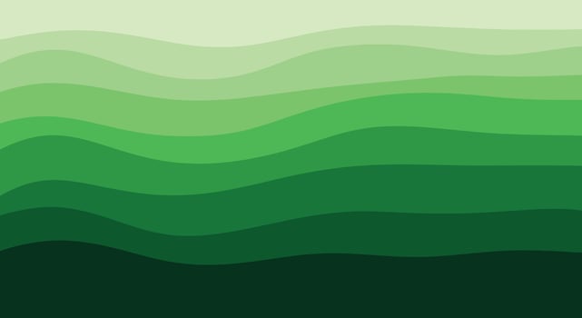 Green hills landscape with gradient effect for nature-inspired designs vector