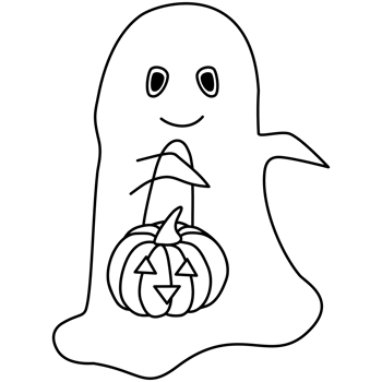 outline of ghost png