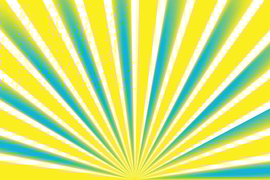 simple abstract yellow sky gradient color radiant sunburst with yellow and blue rays vector