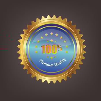 Premium Quality Design Label For Branding vector