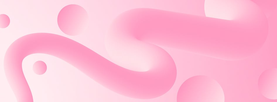 Abstract pink curves with circular shapes vector