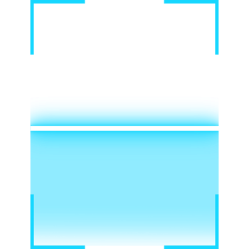 Blue Scan Frame Overlay, Hi-Tech Biometric or Data Interface Element png
