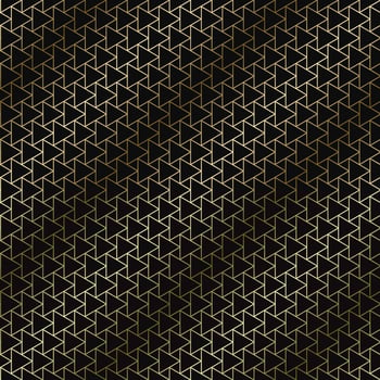 golden seamles ornamenta luxury geometric pattern - outline art deco rich design. Repeatable elegant royal background. Symmetry endless print vector