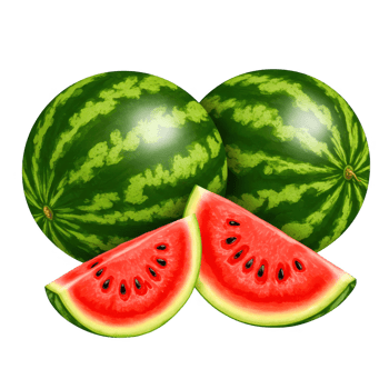 Watermelon, Fruit, Summer, Healthy, Juicy, Food, Isolated on Transparent Background png