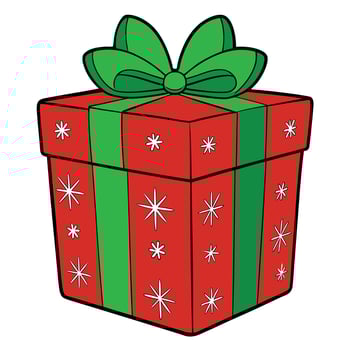 green gift box vector
