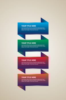 colorful infographic graphic design template vector
