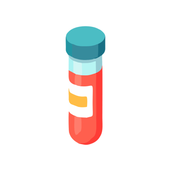 Blood Sample Test Tube Icon Medical Illustration Transparent Background png