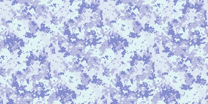 Abstract digital camouflage pattern in pale blue and white. Perfect for backgrounds, textiles, or fashion designs. vector