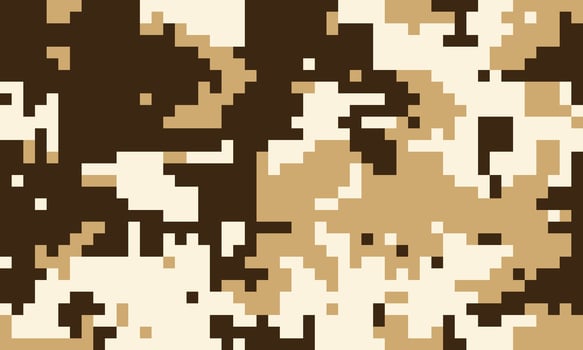 A brown and white camouflage pattern vector