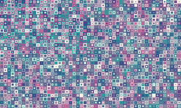 Abstract mosaic of pastel squares. Perfect for website backgrounds, presentations, or textile designs. Subtle color variations create a visually appealing, modern aesthetic. vector