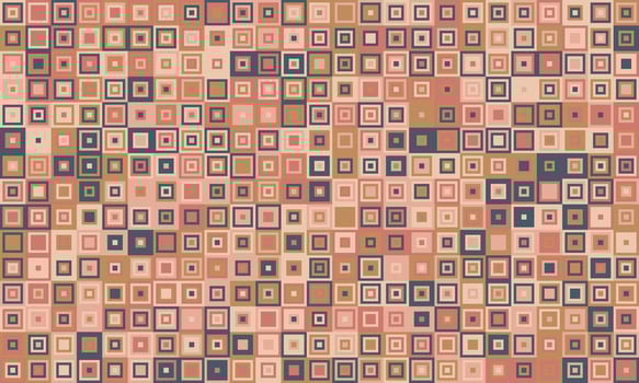 Abstract geometric pattern featuring a multitude of small squares in muted earth tones. vector