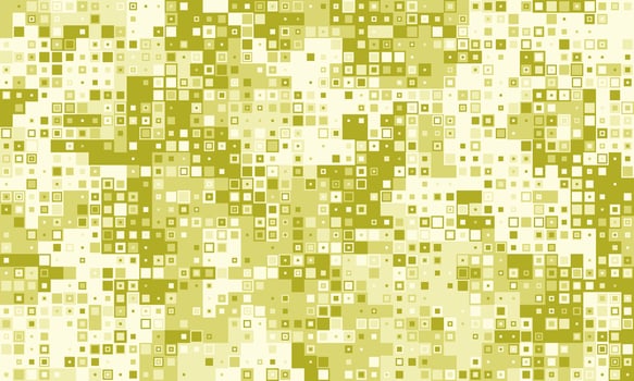 Abstract gold pixel art background. Perfect for tech, modern design, or presentations needing a sophisticated, textured feel. Evokes concepts of data, technology, or digital landscapes. vector