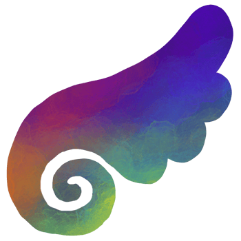 Rainbow galaxy wing png