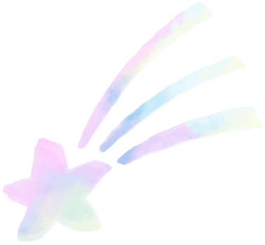 rainbow pastel star doodle art png