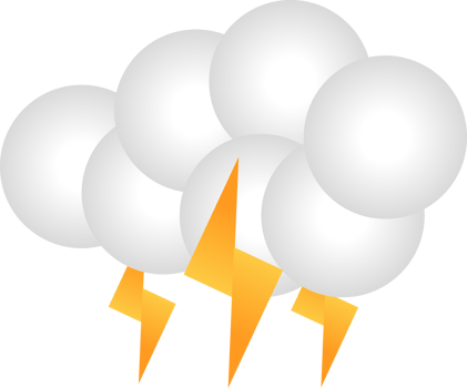 cloud wind with storm - Weather Icon png