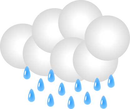 Cloud with Rain - Weather Icon png