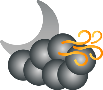 cloud with moon and wind png