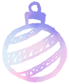 Christmas ornament pastel color png