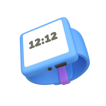 Smartwatch isolated 3d render icon illustration png