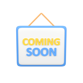 Coming Soon Signboard isolated 3d render icon illustration png