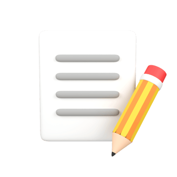 Edit File isolated 3d render icon illustration png