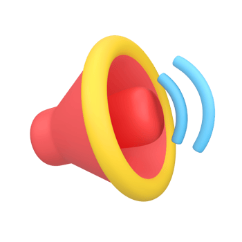 Sound volume isolated 3d render icon illustration png
