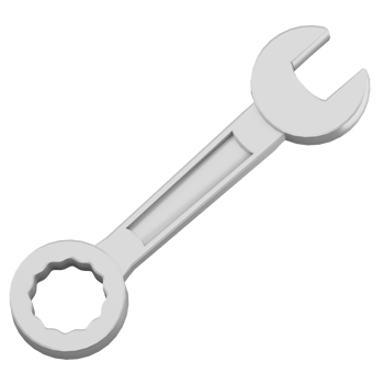 Wrench Tool 3D Icon for Labor Day png