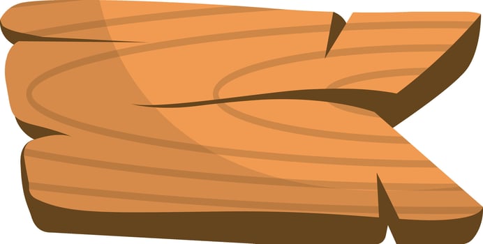 Wooden Signboard Illustration with Cartoon Design. vector