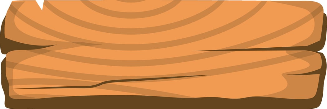Wooden Signboard Illustration in Cartoon Design. vector