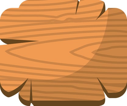 Wooden Signboard Illustration in Cartoon Style vector