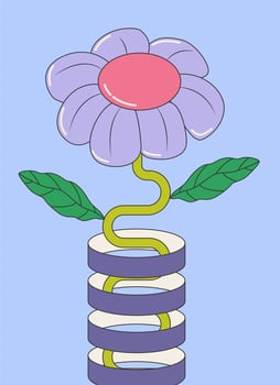 Unnatural Botanical Unique Illustration vector