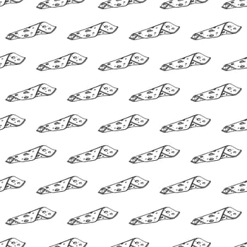 Seamless pattern with cheese doodle for decorative print, wrapping paper, greeting cards, wallpaper and fabric sketch vector