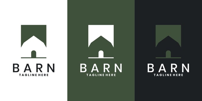 Barn logo design inspiration vector