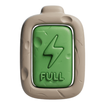 Full battery charge indicator icon isolated on transparent background png