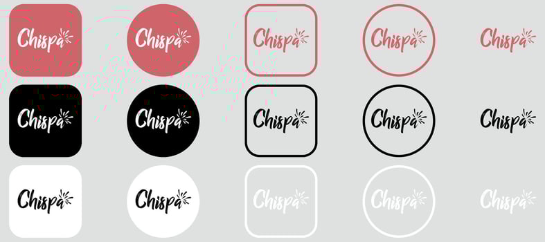 Chispa Logo Icon Mega Set Full Bundle vector