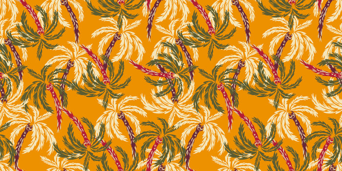 Colorful palm tree pattern design vector