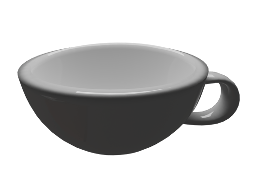 Minimal Coffee Cup Illustration with Transparent Background png
