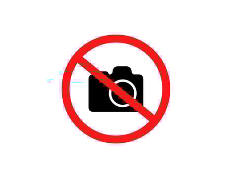 no camera sign icon illustration vector