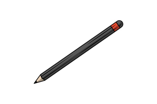 2B Pencil Cartoon Illustration vector