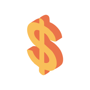 Isometric Dollar Sign Icon Transparent Background Modern Finance Business Symbol png