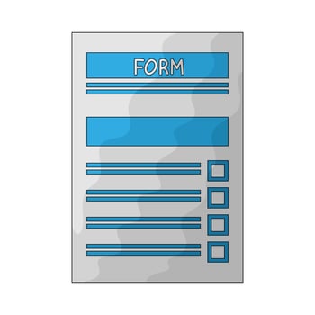 Compliance form illustration vector