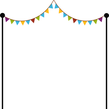 Performance stage element for Oktoberfest concerts, New Year parties, cultural events, and festival branding. png