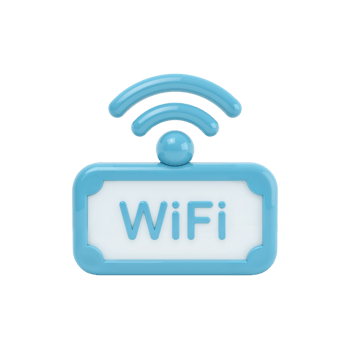 Azure communication a wireless connection symbol on a clean background, technology and design png