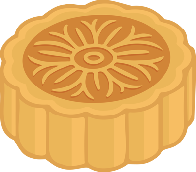 Mooncake icon flat png