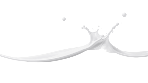 Dramatic isolated milk splash against an elegant transparent backdrop for graphic design excellence png