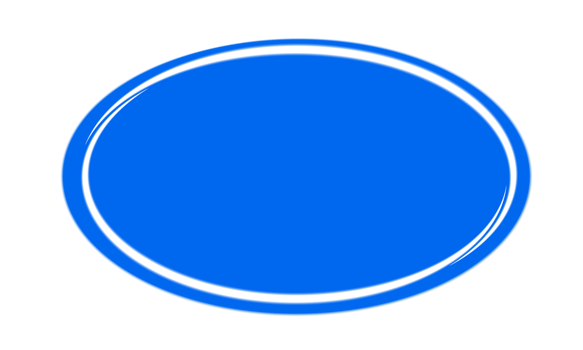 Blue oval circle frame decoration png